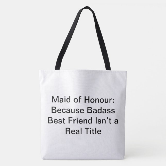 Maid of Honor Stuff - Bolsa Tote (Anverso)