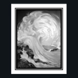 "Maid of the Mist" Impresión Art Deco de B&W 1937<br><div class="desc">1937,  en blanco y negro,  Art Deco,  escrito por Henry Clive "Maid of the Mist"</div>