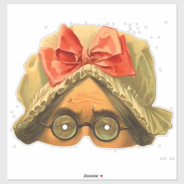 Maid - Pegatina de máscara victoriana de época (Hoja)