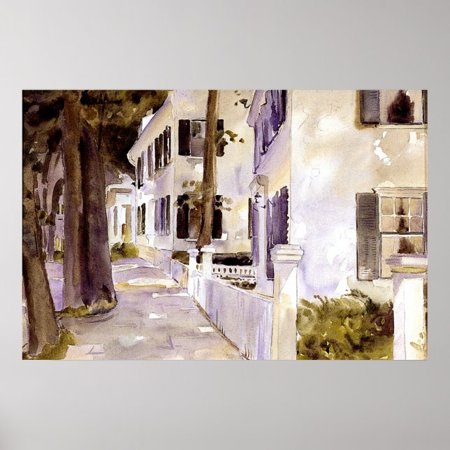 Main Street, Nantucket, arte fino, (Frente)