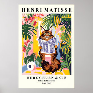 Maine Coon en el inodoro Arte Impreso Impresión de