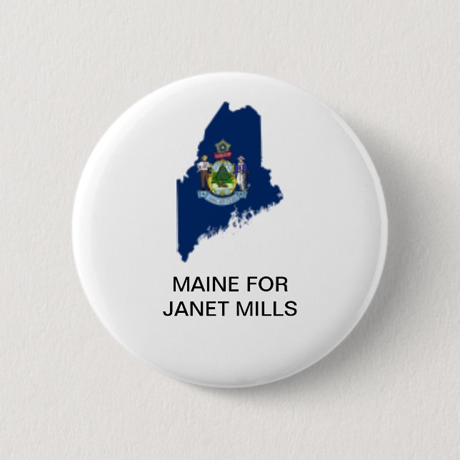 MAINE PARA EL BOTÓN DE GOBERNADOR DE JANET MILLS (Anverso)