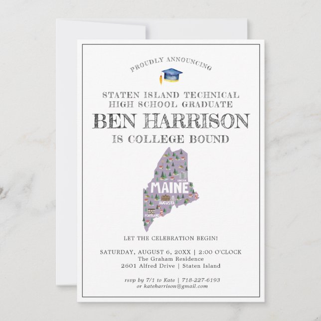 Maine | Partido de Graduación Vinculado a la Unive (Anverso)