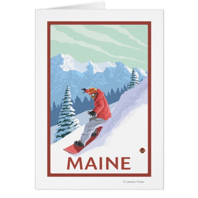 Maine Snowboarder Scene (Frente)