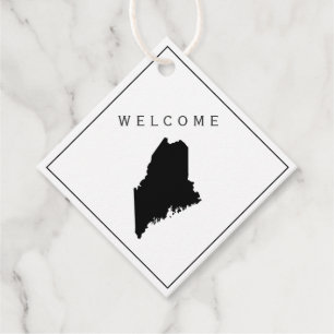 Maine Welcome Bag Gift Etiqueta para el fin de sem