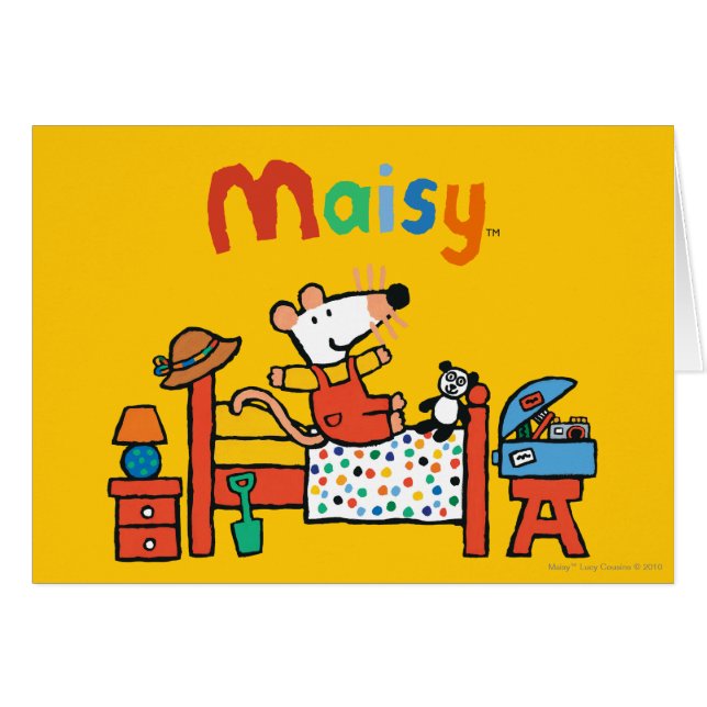 Maisy adorable en guardapolvos rojos (Anverso (Horizontal))