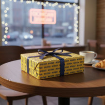 Maíz Michigan y papel de envolvimiento azul