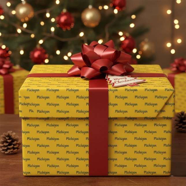 Maíz Michigan y papel de envolvimiento azul (Michigan Maize and Blue Wrapping Paper)