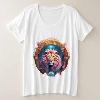 Majestad cósmica: Diseños de camisetas de león geo
