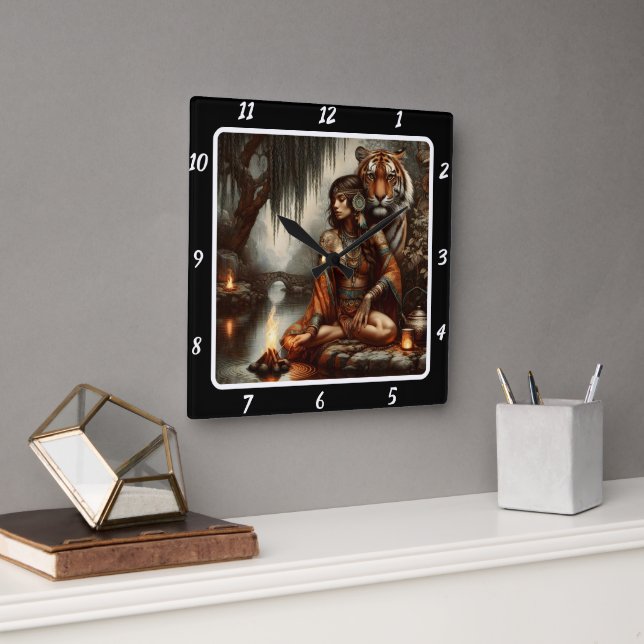 Majestad nativa: el reloj del tigre del borde del  (Oficina)