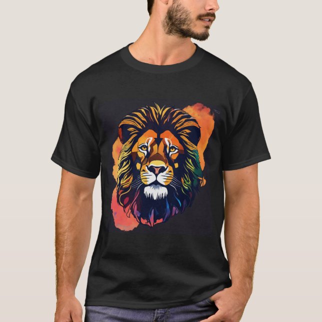 Majestad ruidosa: camiseta de Cabeza de León (Anverso)