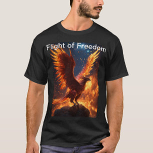 "Majestad voladora: Camiseta Falcon Bird Design"