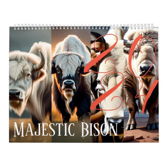 Majestic Bison - Calendario 2024: Un viaje (Tapa)