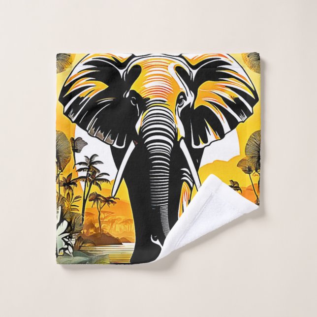 Majestic Elephant Sunset (Toallita)