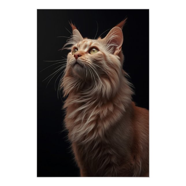 Majestic Feline Portrait Poster (Anverso)