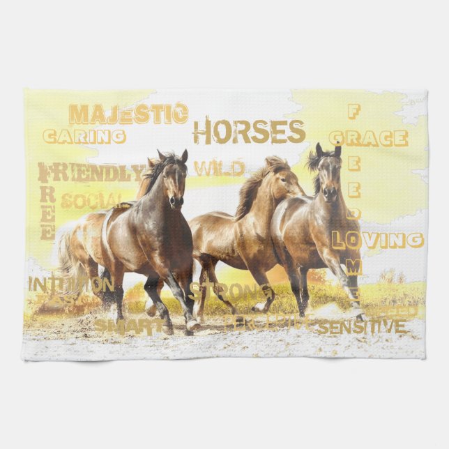 Majestic Horses Kitchel Toalla (Horizontal)