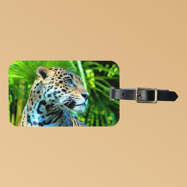 Majestic Jaguar Etiqueta de equipaje - Serie de vi (Subido por el creador)