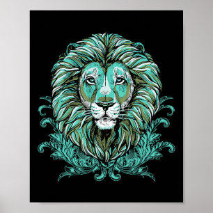 Majestic Lion Mane Arte Detallado - Los Leones Son