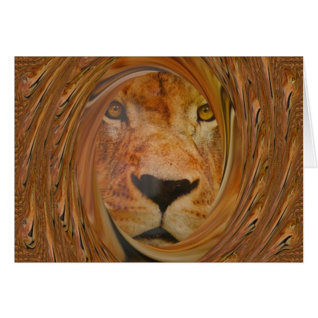 Majestic Lion Whirl: Un Diseño Real (Anverso (Horizontal))