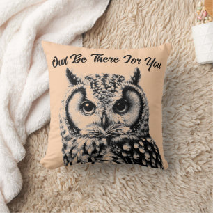 Majestic Owl Cojín decorativo 16x16" Personalizado