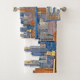 Majestic View of New York City Skyline artístico