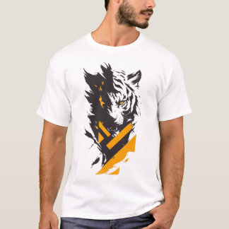 Majestuosa camiseta gráfica de tigre - el rugido d