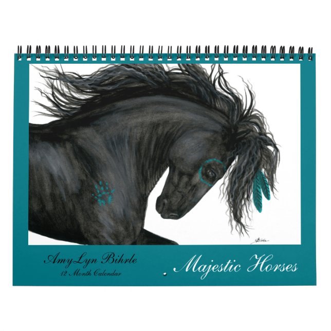 Majestuoso calendario de caballos de BiHrLe (Tapa)