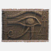 Majestuoso Ojo de Horus Manta Faraónica
