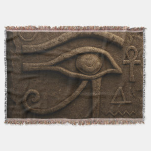 Majestuoso Ojo de Horus Manta Faraónica