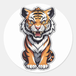 Majestuoso Pegatina de tigres - Desate el poder in