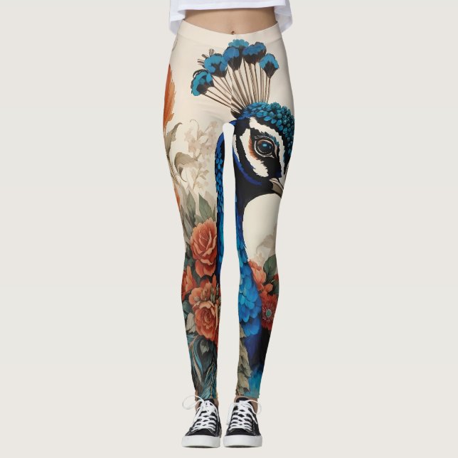 Majestuoso Splendore The Boho Peacock Leggings (Anverso)
