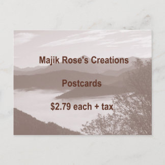 Majik Rosas Creaciones Rótulo 4 Postales
