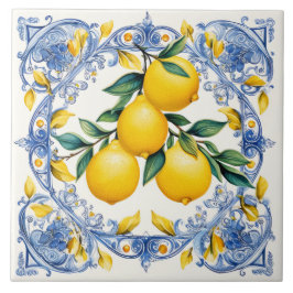 Majólica, azulejos azules, azulejos sicilianos, mo