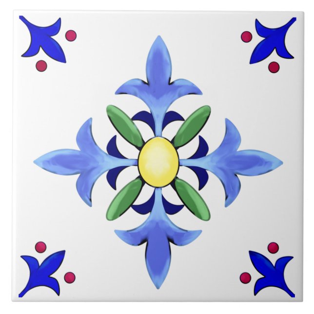 Majólica, azulejos portugueses (Frente)