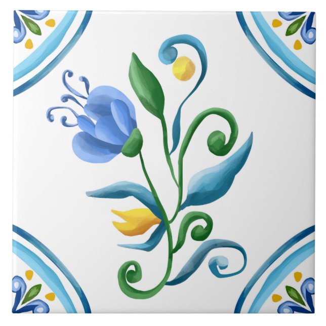Majólica, azulejos sicilianos  (Frente)