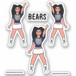 Majorette / Pegatinas bailarines Blue Silver Bear