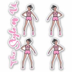 Majorette / Pegatinas bailarines Candamio de algod