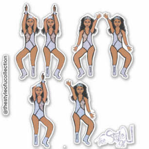 Majorette / Pegatinas bailarines Diamond Crown #2