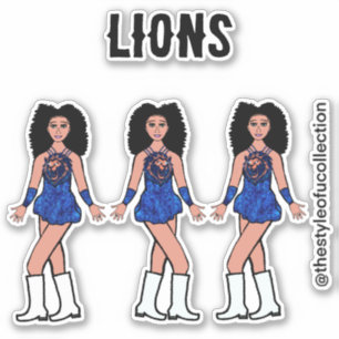 Majorette / Pegatinas bailarines León de zafiro B