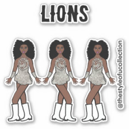 Majorette / Pegatinas bailarines León Plateado A