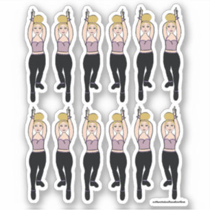 Majorette / Pegatinas bailarines Lilac Black 2