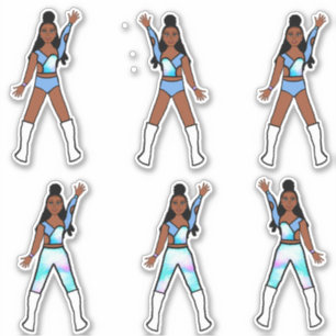 Majorette / Pegatinas bailarines Oceanside