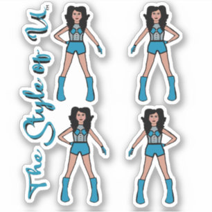 Majorette / Pegatinas de baile Turquesa