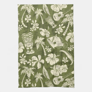 Makapuu Beach Hawaiian Batik Kitchel Toalla