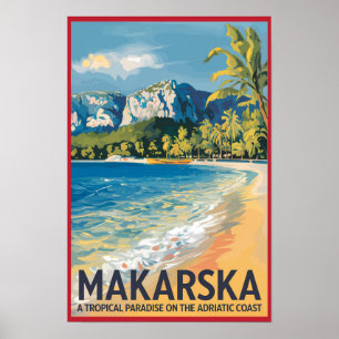 Makarska Croacia Viajes Arte Vintage