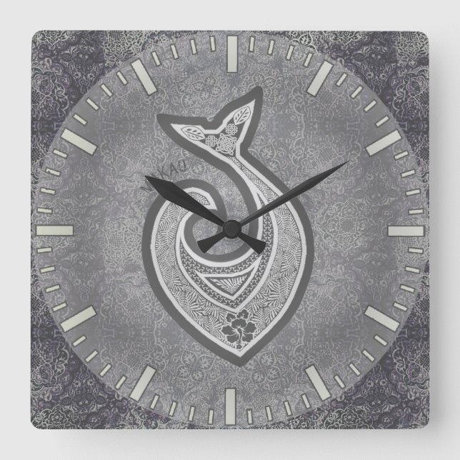 Makau (Hook de pescado hawaiano) reloj redondo o c (Anverso)