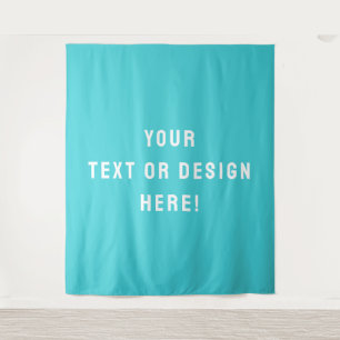 Make It Yours - Tapiz azul cian para Personalizado