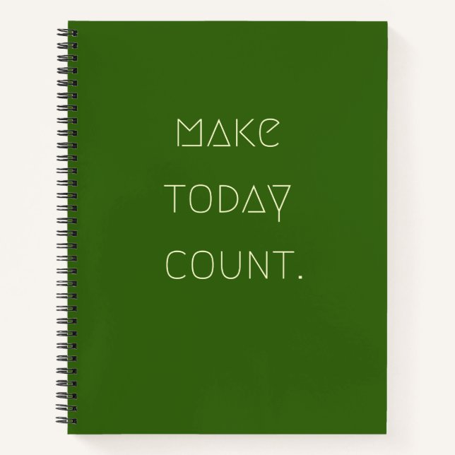 make.today.count. Portátiles y diarios (Anverso)