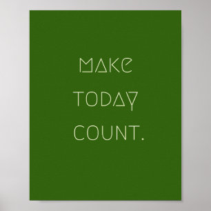 make.today.count. Poster e impresiones