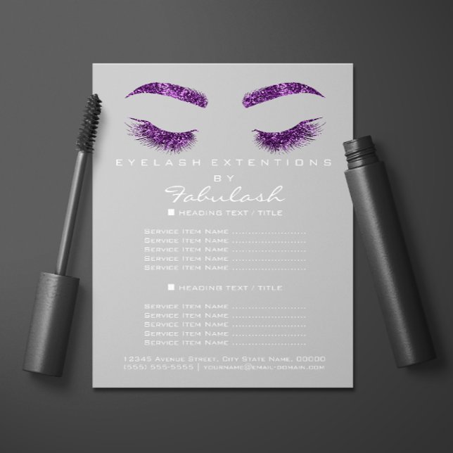 Makeup Artist Beauty Salon Flyer SPA Gray (Subido por el creador)